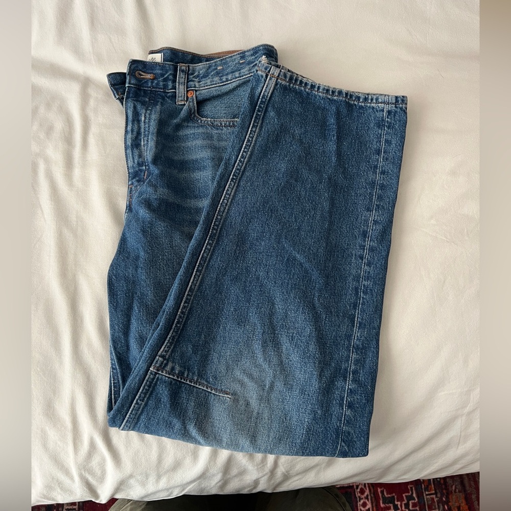 Madewell Straight-Leg Blue Denim Jeans